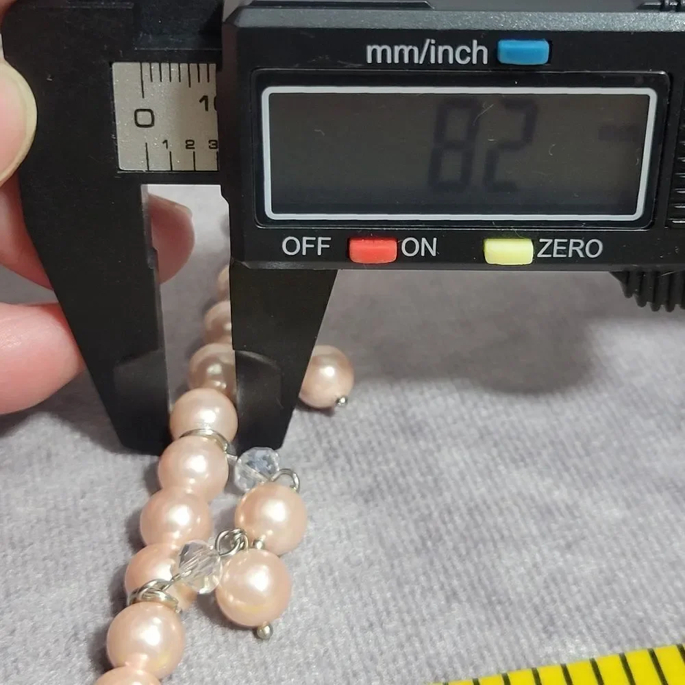 Peach Pearl Anklet or Bracelet‎